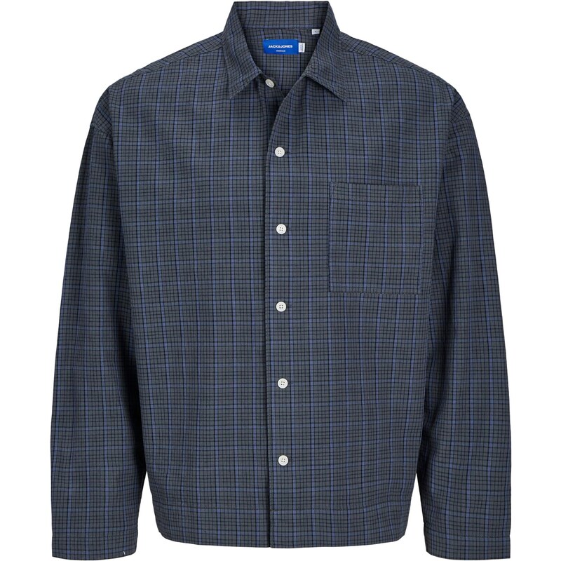 JACK & JONES Košeľa JORROXBURY azúrová / sivá / čierna 65460711