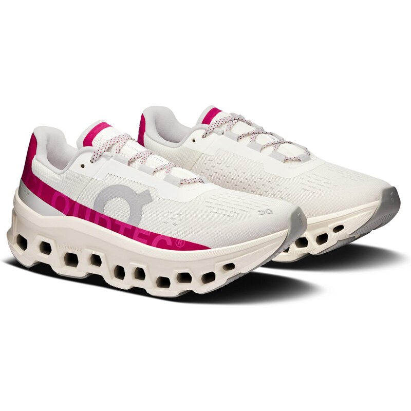 On Bežecká obuv Cloudmonster sivá / ružová / biela ako vlna 65461026