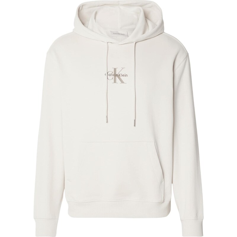 Calvin Klein Jeans Mikina svetlohnedá / prírodná biela 65461046