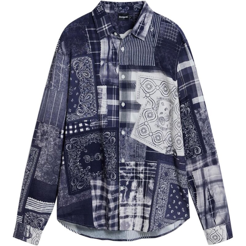 Desigual Košeľa tmavomodrá / biela 65662018