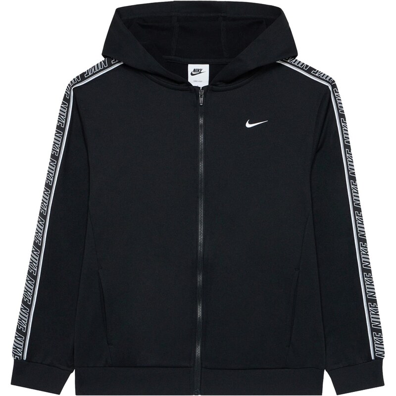 Nike Sportswear Tepláková bunda CLUB+ čierna / biela 65664943