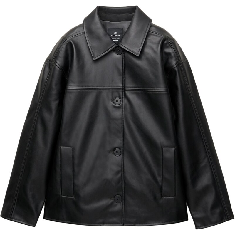Pull&Bear Prechodná bunda čierna 66057213