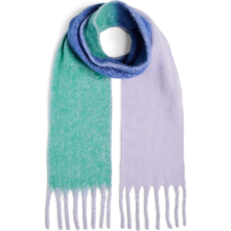 PIECES Šál PCBEA tmavomodrá / trávovo zelená / orgovánová 65890715