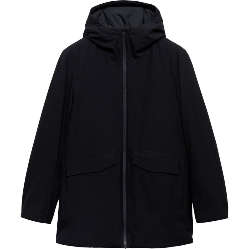 MANGO MAN Prechodná parka Interval čierna 65906146