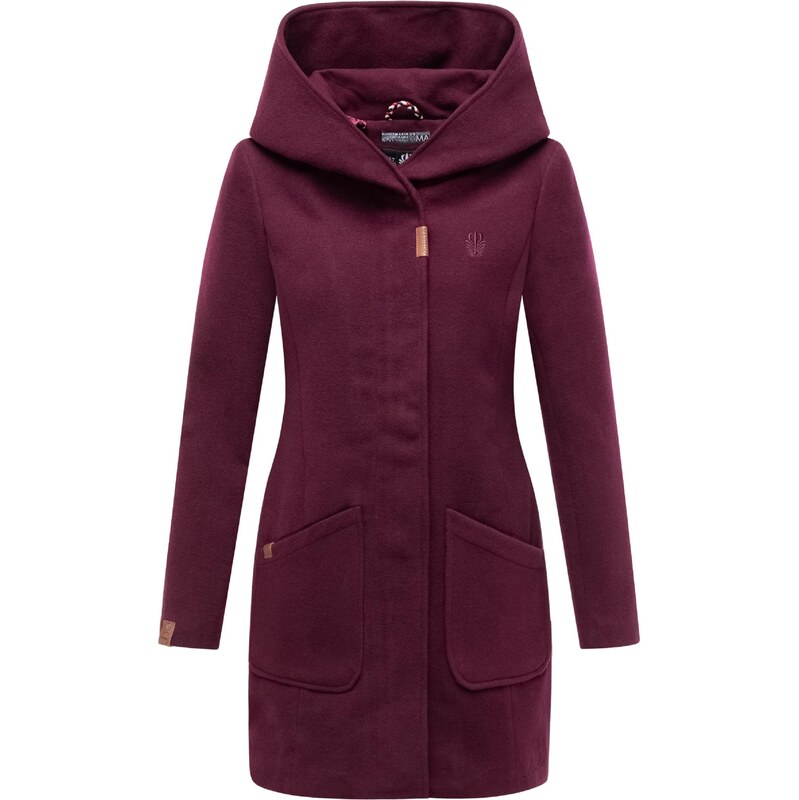 MARIKOO Prechodný kabát Maikoo bordová 65993102