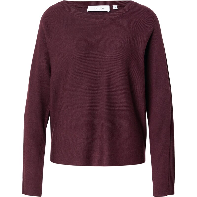 COMMA Sveter vínovo červená 66074458
