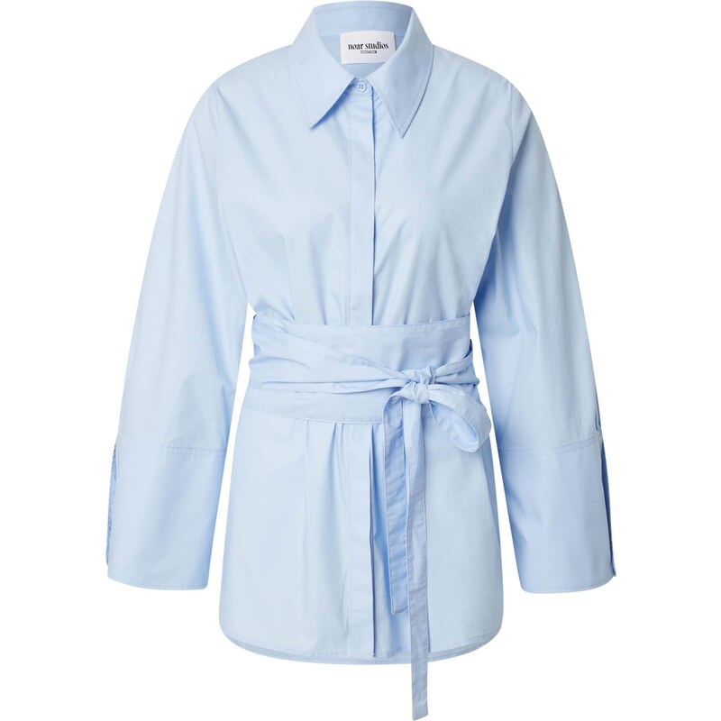 noar studios Blúzka BELTED SHIRT modrá 65537639