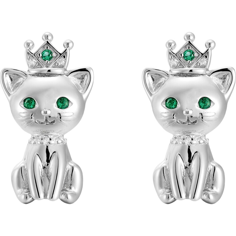 Olivie Strieborné náušnice MAČKA 9658 65462949