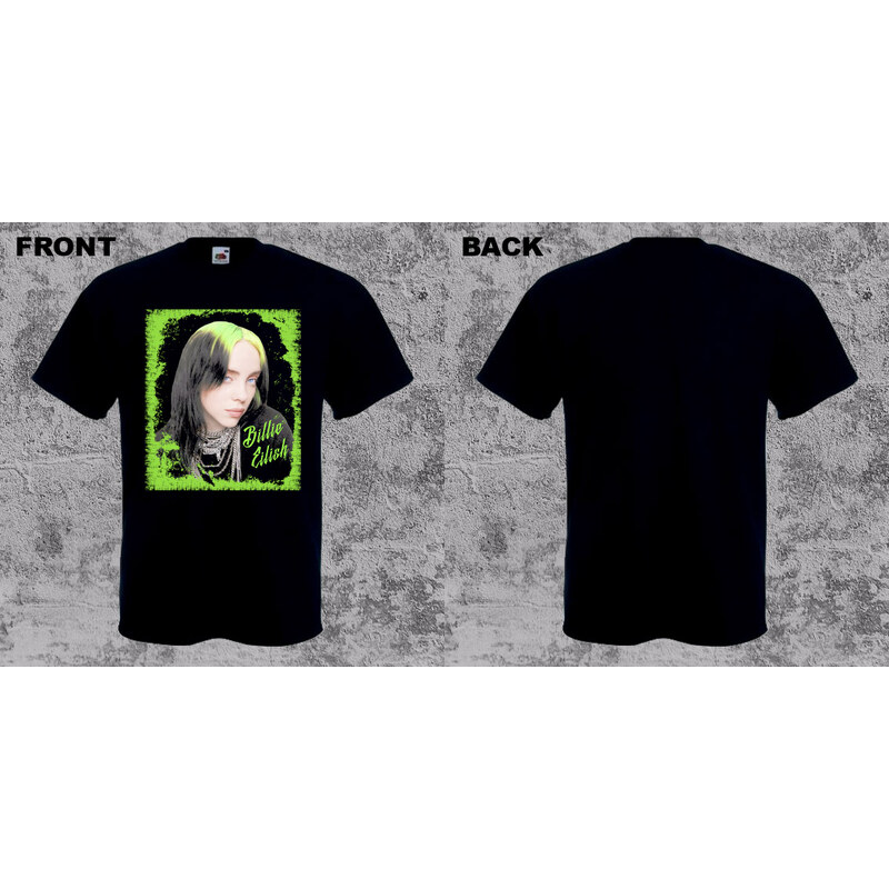 Fruit of the Loom Billie Eilish - Green Portrait (tričko) 65463558