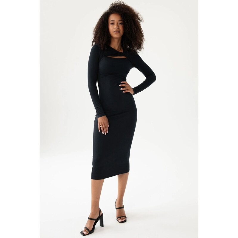 Mosquito Dámske elegantné šaty Keyline čierne, Farba čierna 65463625