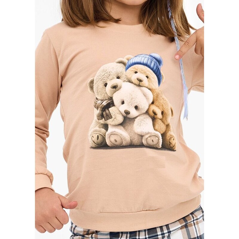 Cornette Dievčenské pyžamo Bears ComfortPlus 65464237