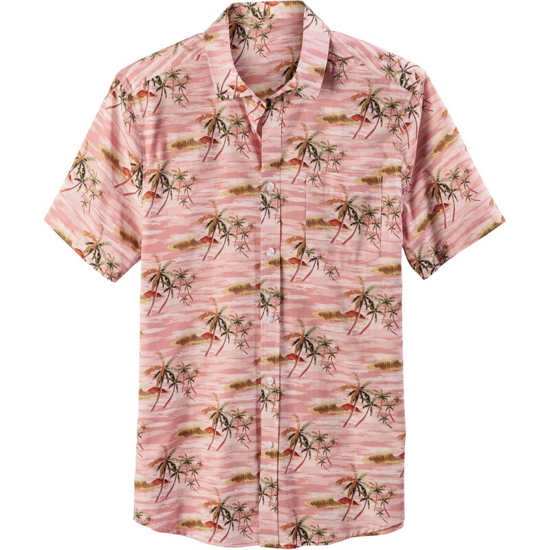 BEACH TIME Košeľa hnedá / zelená / ružová / staroružová 65642592