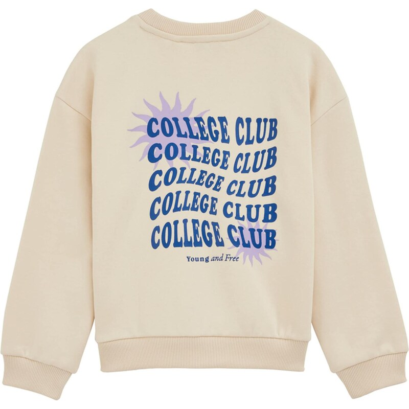 WE Fashion Mikina béžová / modrá / fialová 65658156