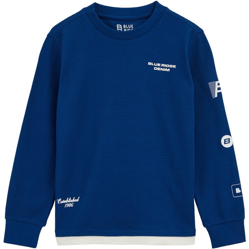 WE Fashion Tričko kobaltovomodrá / biela 65885086