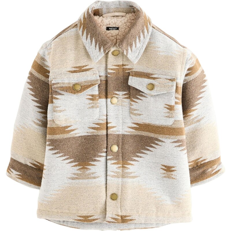 Next Prechodná bunda sivá / farby bahna / biela 65813456