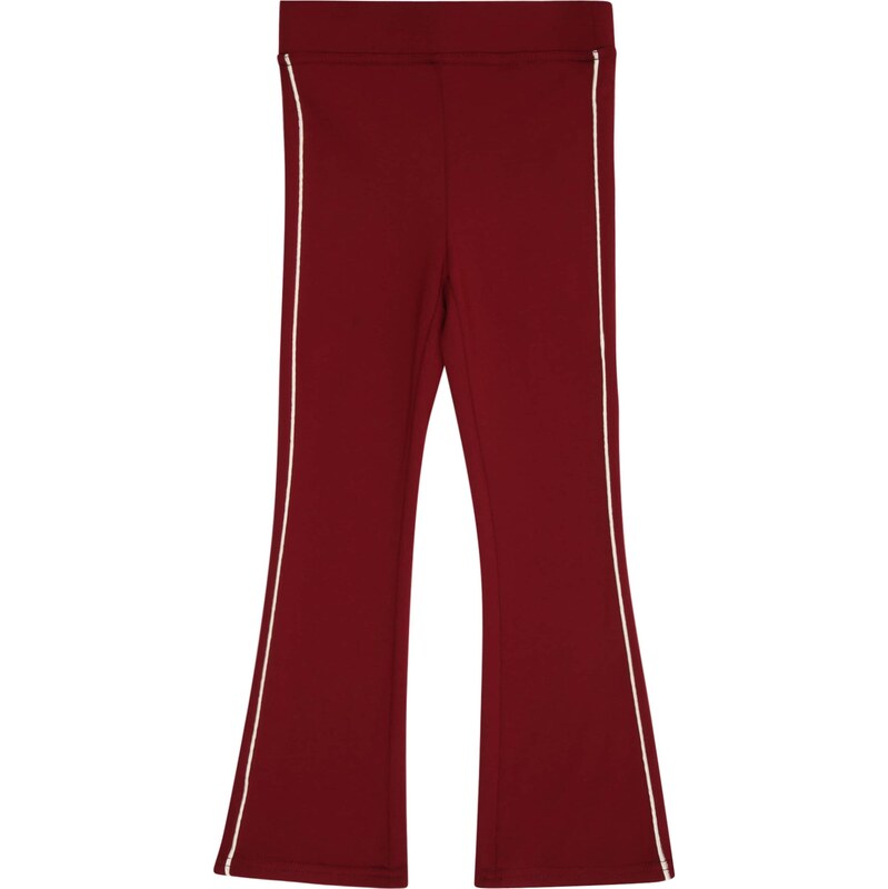 Only Mini Nohavice KMGPAIGE vínovo červená / biela 66119918