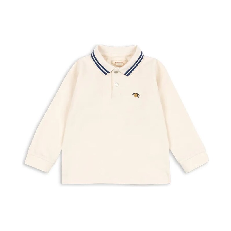 Detská bavlnená polokošeľa Konges Sløjd FLORIAN LS POLO GOTS 65477911
