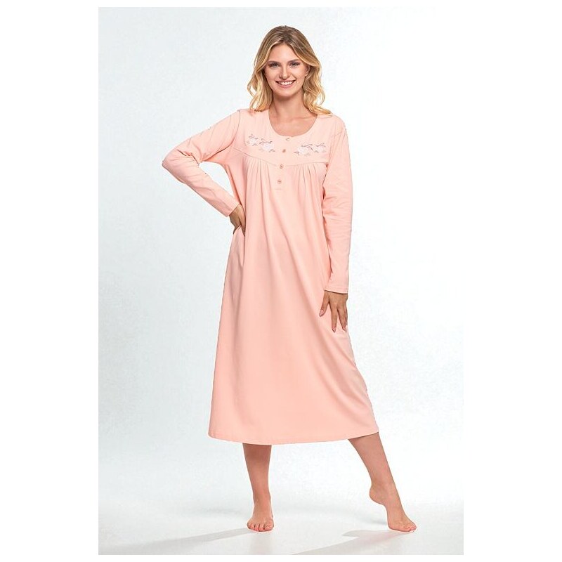 Moraj Dámska košieľka Rosalia broskyňová s ružami 56605524