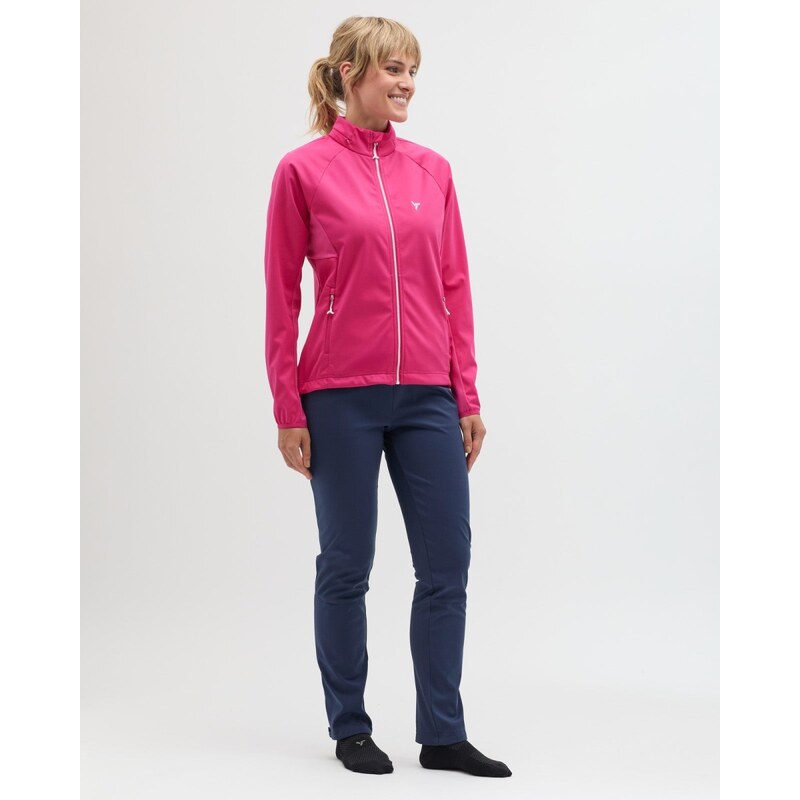 Dámsky softshellový bežkársky set Silvini Cassiana ružová/modrá 66221687