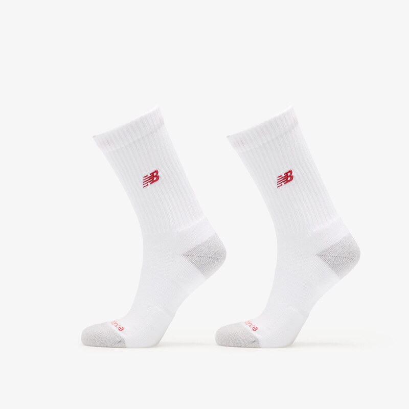 New Balance Active Premium Crew Socks 2-Pack White XL 65469330