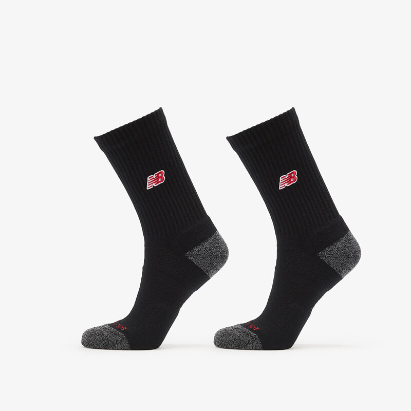 Ponožky New Balance Active Premium Crew Socks 2-Pack Black S 65469345