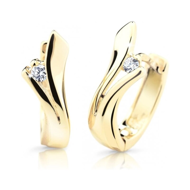 Cutie Jewellery Slušivé kruhové náušnice zo žltého zlata Z6434-1795-80 66840699