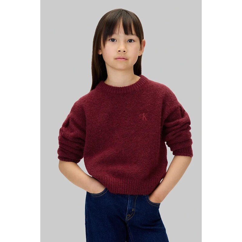 Detský sveter s prímesou vlny Calvin Klein Jeans 65472206