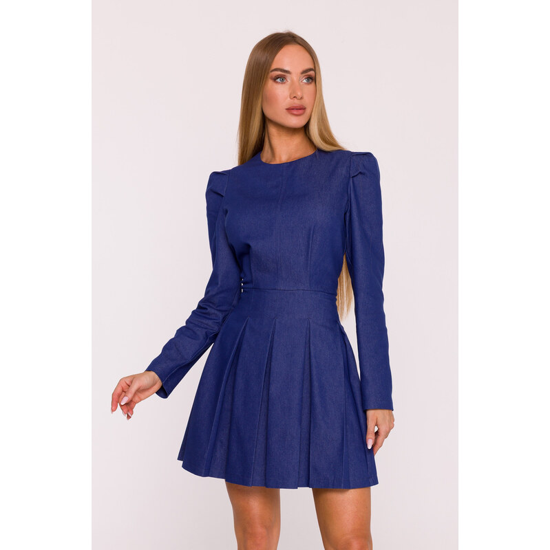 MOE dámske šaty denim | modrá M884 65473546
