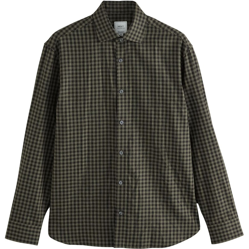 Next Košeľa olivová / čierna 65660420