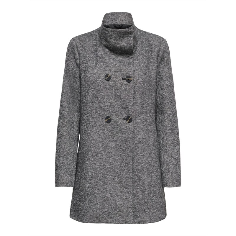 ONLY Prechodný kabát ONLSEDONA SOPHIA sivá melírovaná 65894126