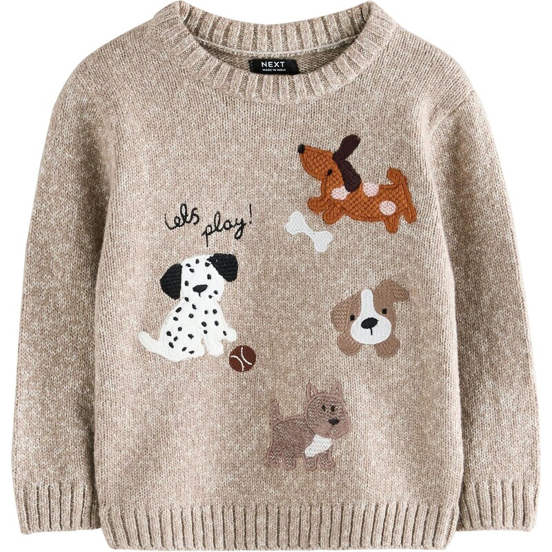 Next Sveter hnedá / svetlohnedá / čierna / biela 65885776