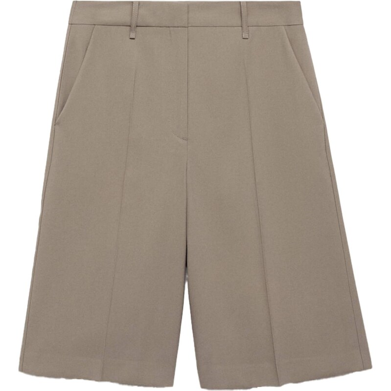 MANGO Nohavice s pukmi GERRY sivá 65886359