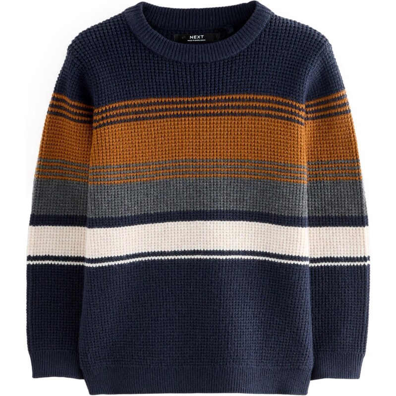 Next Sveter námornícka modrá / koňaková / sivá / prírodná biela 65886762