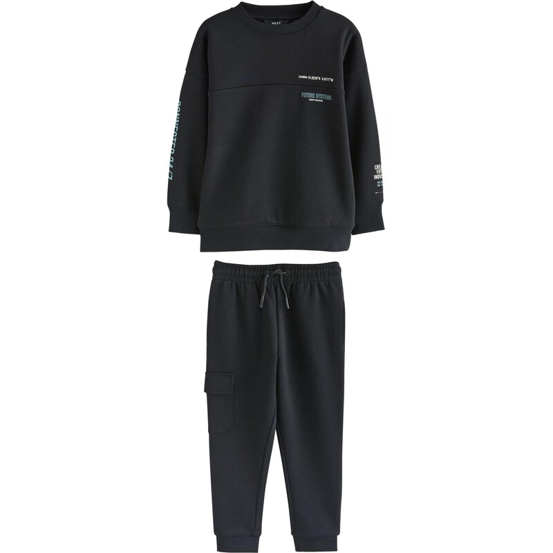 Next Joggingová súprava nefritová / čierna / biela 65892510