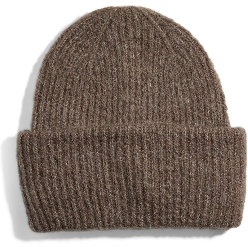 PIECES Čiapky PCBERA hnedá melírovaná 65921140