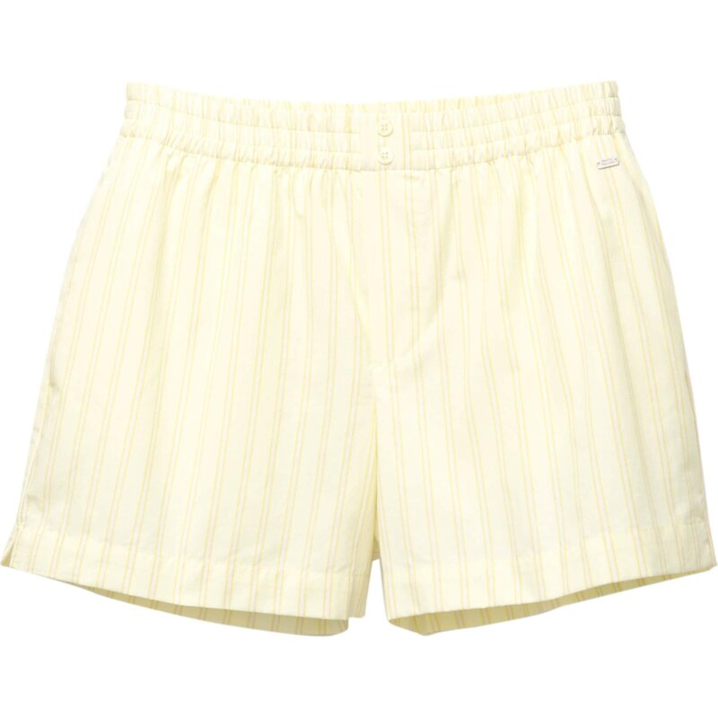 Pull&Bear Nohavice PACIFIC pastelovo žltá / tmavožltá / biela 65577058