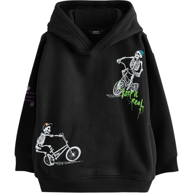 Next Mikina neónovo zelená / oranžová / čierna / biela 65888583