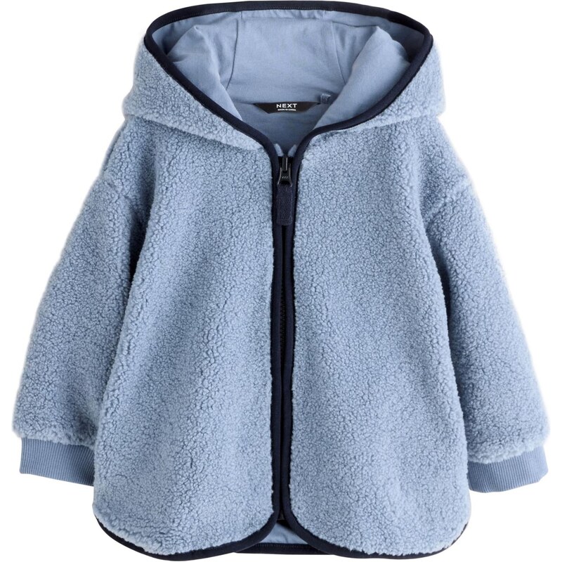 Next Flisová bunda námornícka modrá / svetlomodrá 65661971
