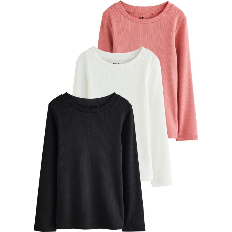 Next Tričko lososová / čierna / biela 65891463