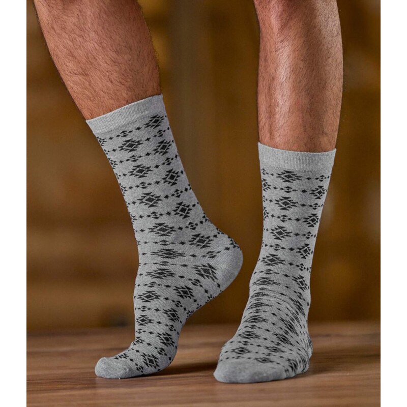 5 párov ponožiek v darčekovom balení Atlas For Men Zelená 65474709