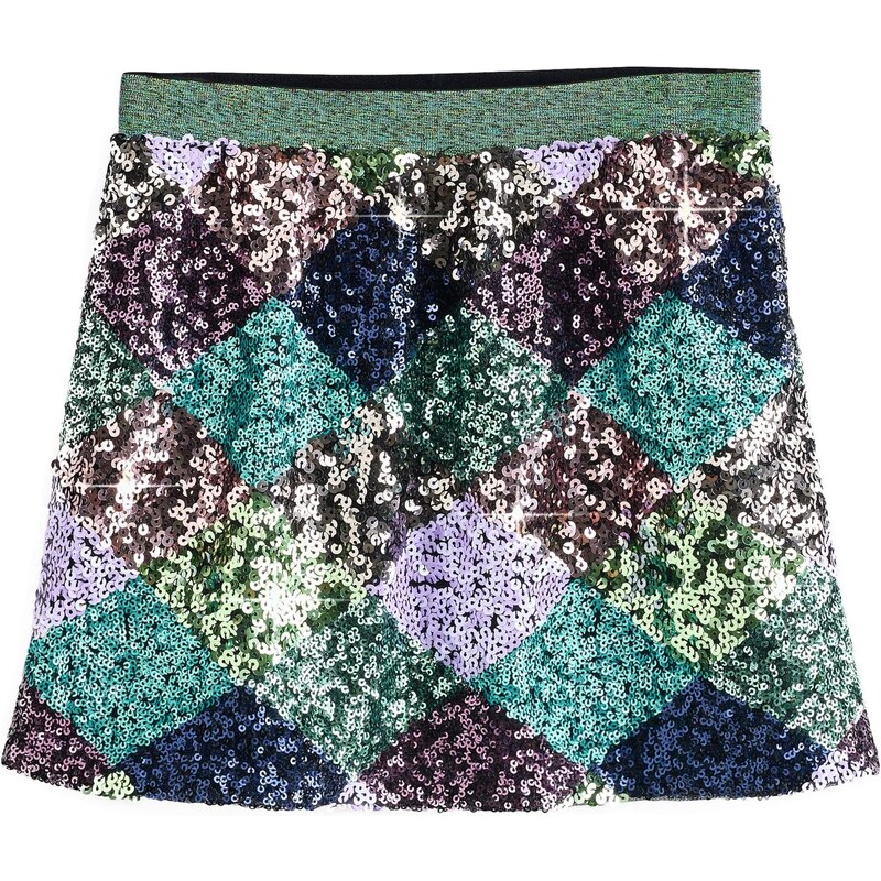 Next Sukňa námornícka modrá / zelená / svetlozelená / orgovánová 65795563