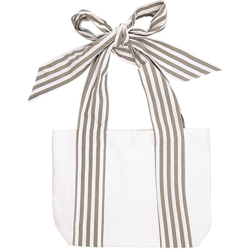 GREEN GATE Nákupná taška Tote Stripe / Grey bow Small 65476228
