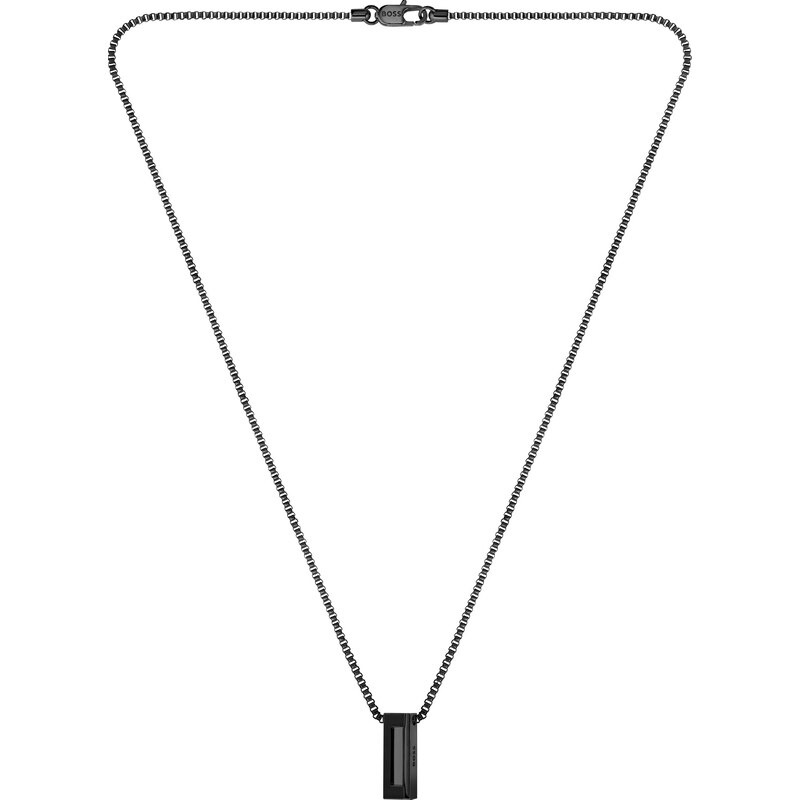 Hugo Boss Čierny pánsky náhrdelník z ocele Candor 1580750 66587729