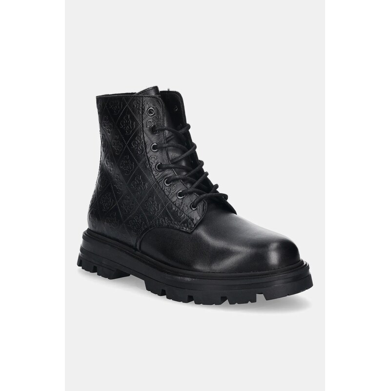 Kožené členkové topánky Guess GARDA 65488349