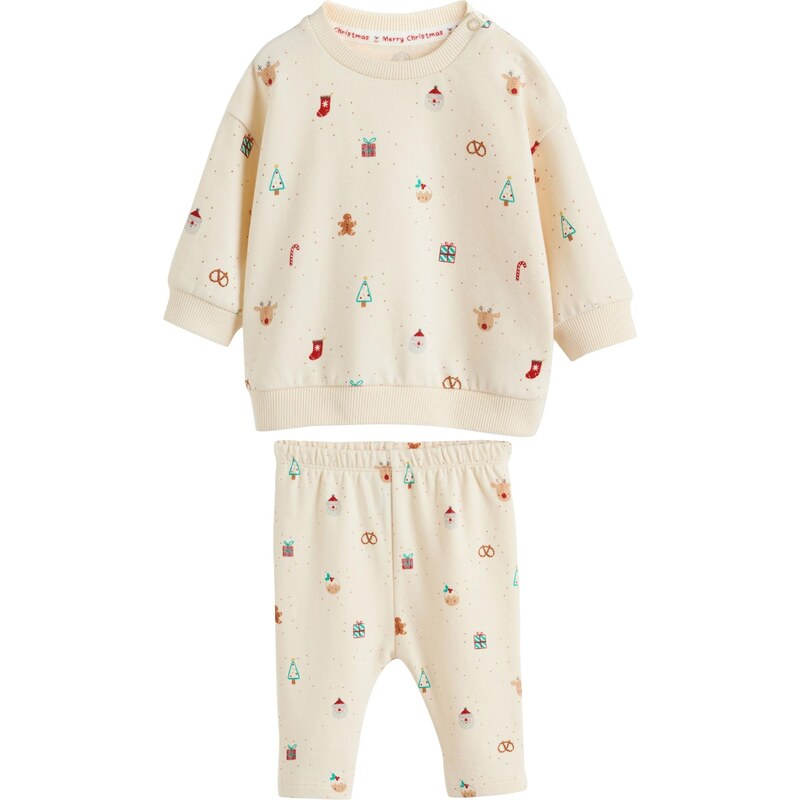 Next Set krémová / tyrkysová / svetlohnedá / červená 65886925