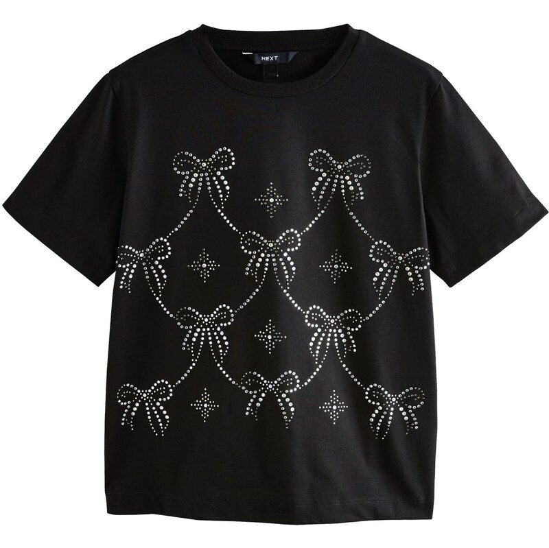 Next Tričko čierna / priehľadná 65661230