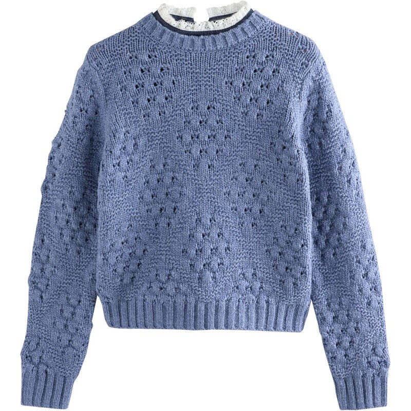 Next Sveter modrosivá 65773437