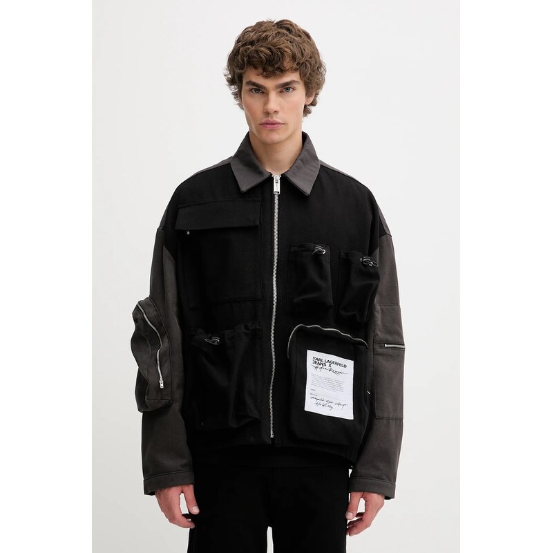 Bavlnená bunda Karl Lagerfeld Jeans 65480863