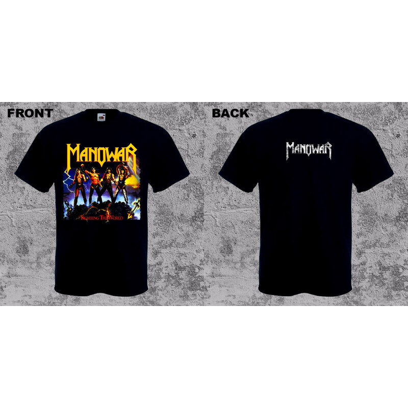 Fruit of the Loom Manowar - Fighting the World (tričko) 65480830