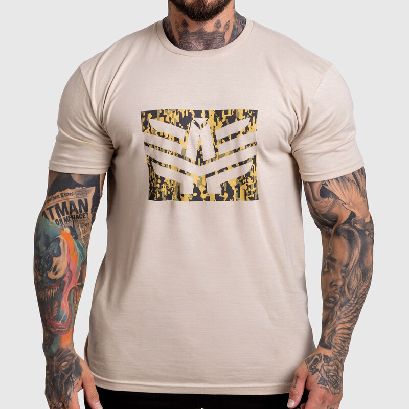 Pánske tričko Iron Aesthetics Tactical, sand 65424119